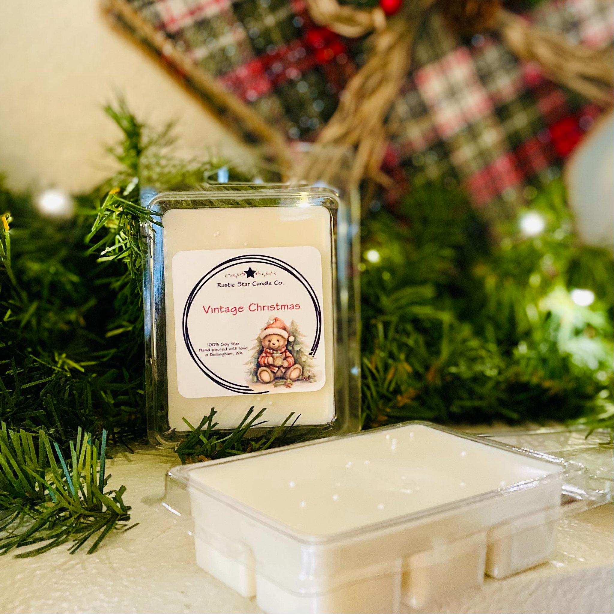 Vintage Christmas Wax Melts by Candlecopia®, 2 Pack